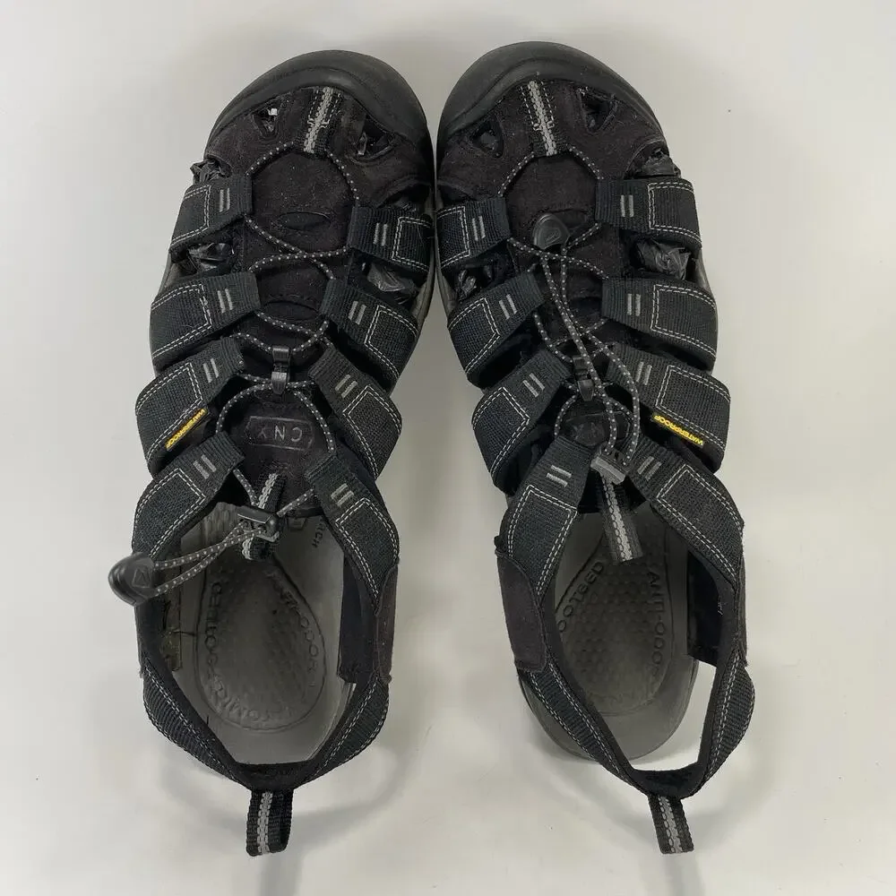 Keen Whisper Black Sandals Mens Size 13 Waterproof Closed Toe Hiking Fisherman